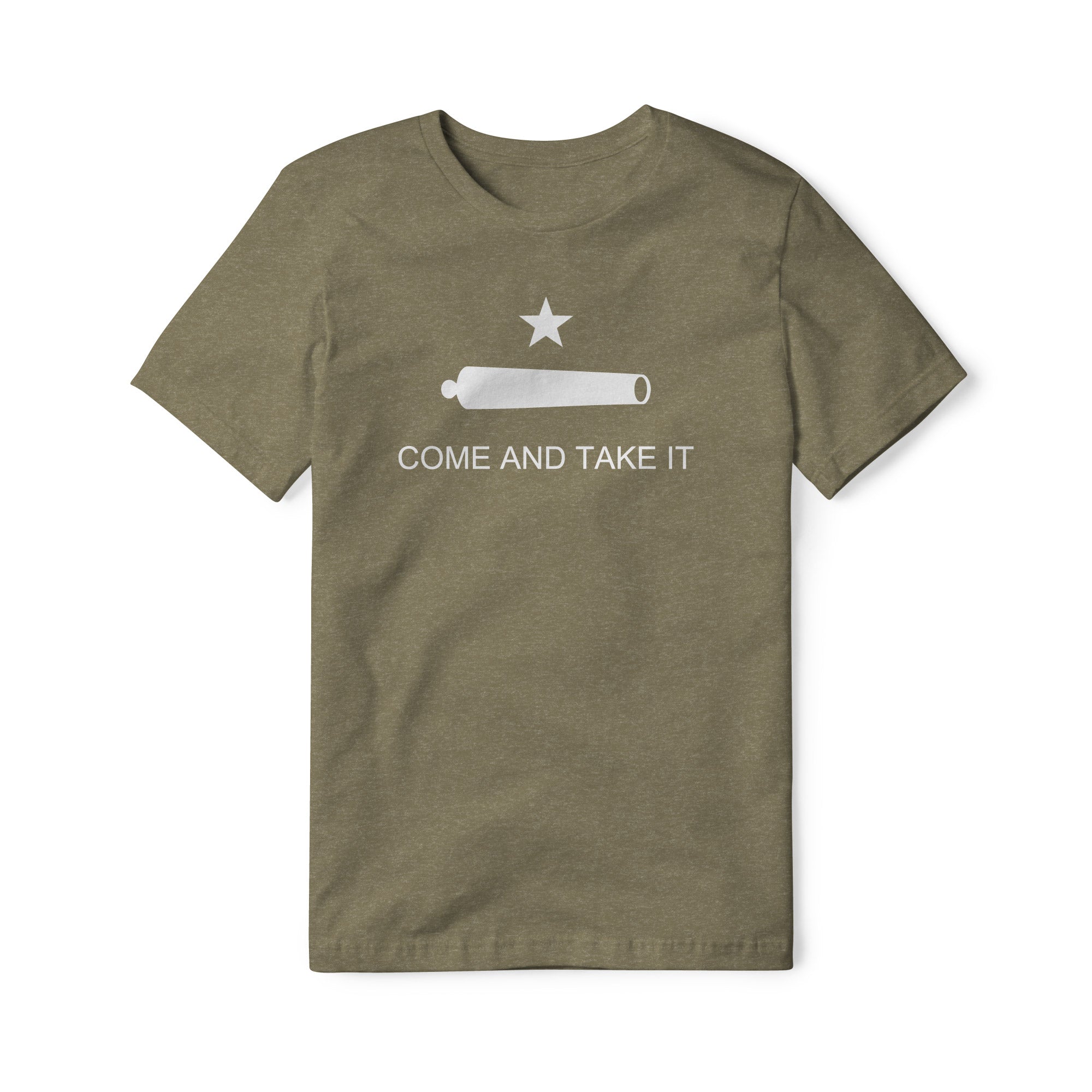 Come And Take It Cannon Blend Tee - White | Ballistic Republic™