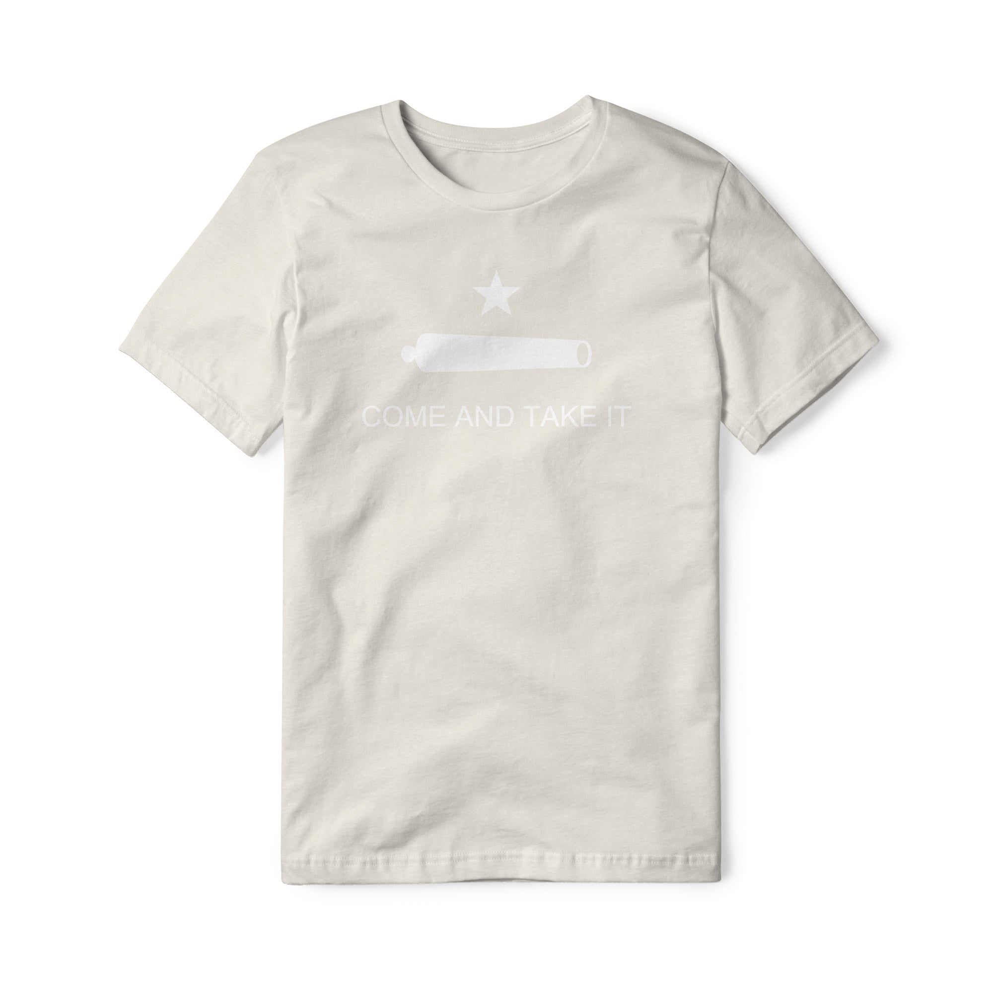 Come And Take It Cannon Blend Tee - White