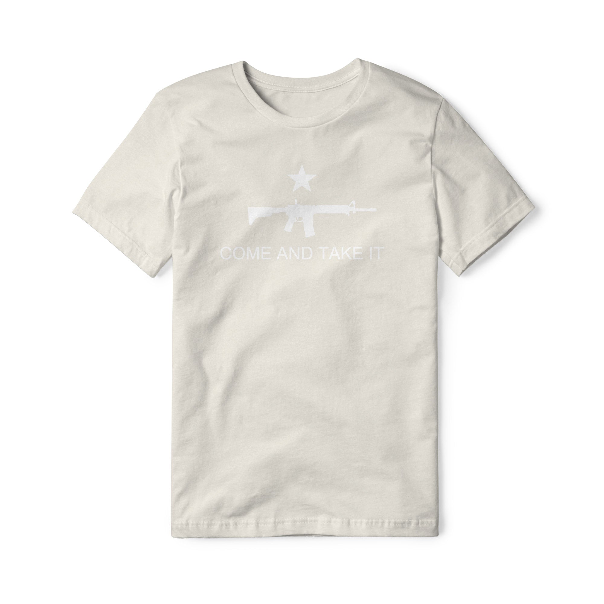 Come And Take It Rifle Blend Tee - White