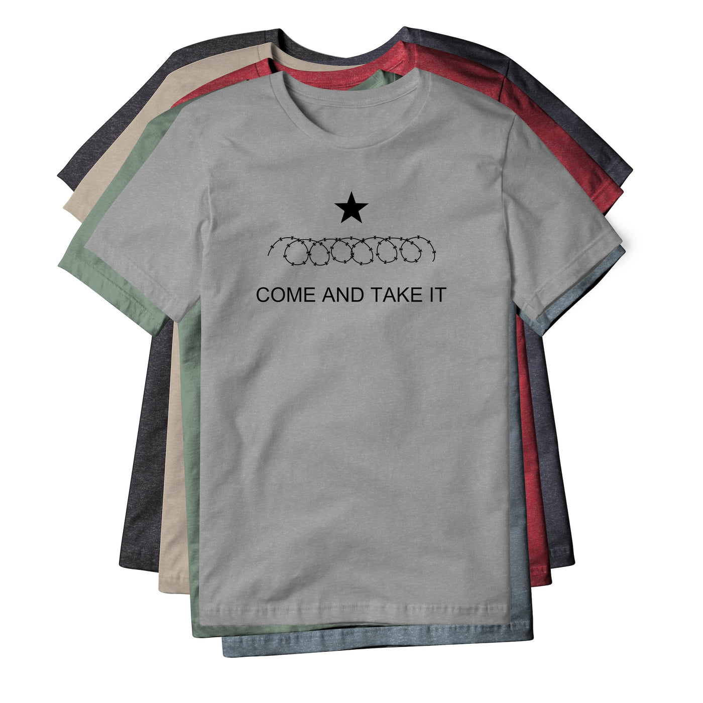 Come And Take It Razor Wire Blend Tee - Black | Ballistic Republic™