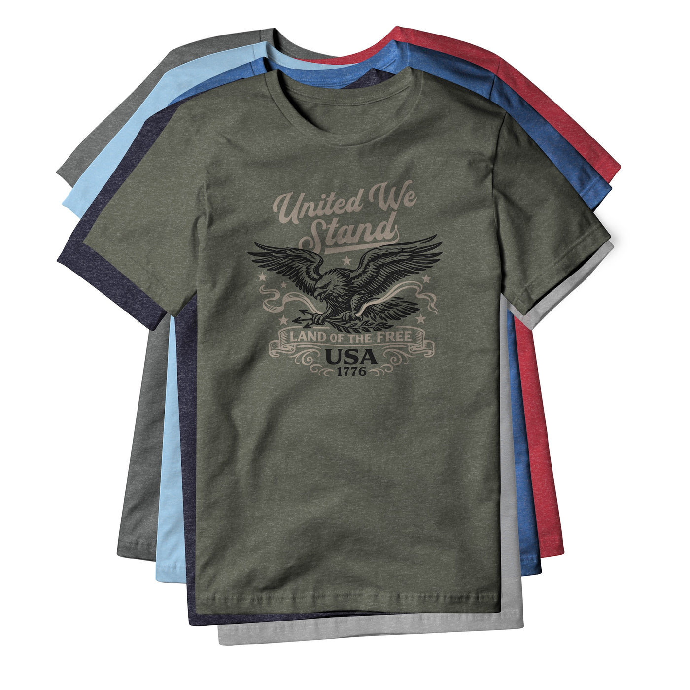 United We Stand Eagle Blend Tee - Black | Ballistic Republic™