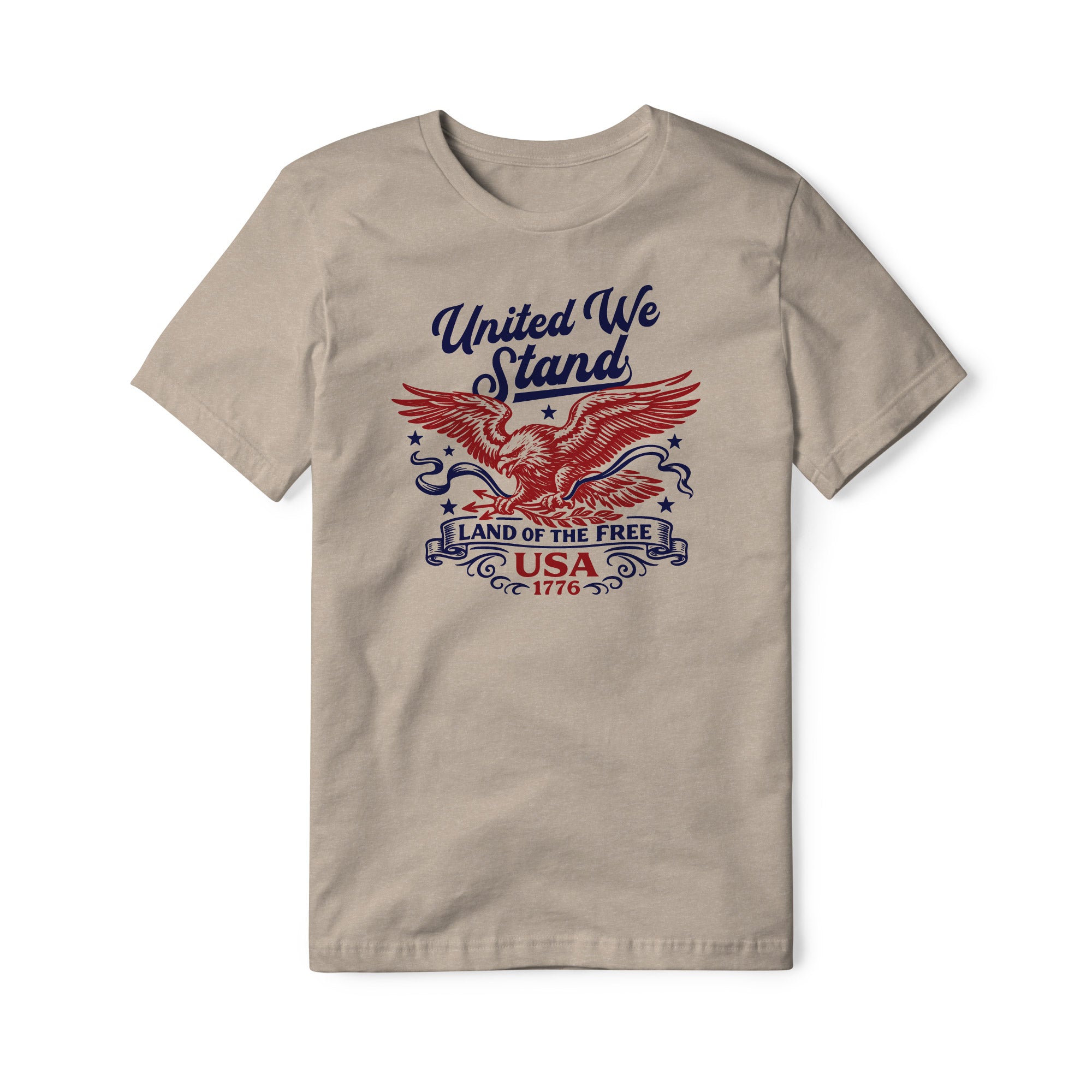 United We Stand Eagle Blend Tee - Red | Ballistic Republic™