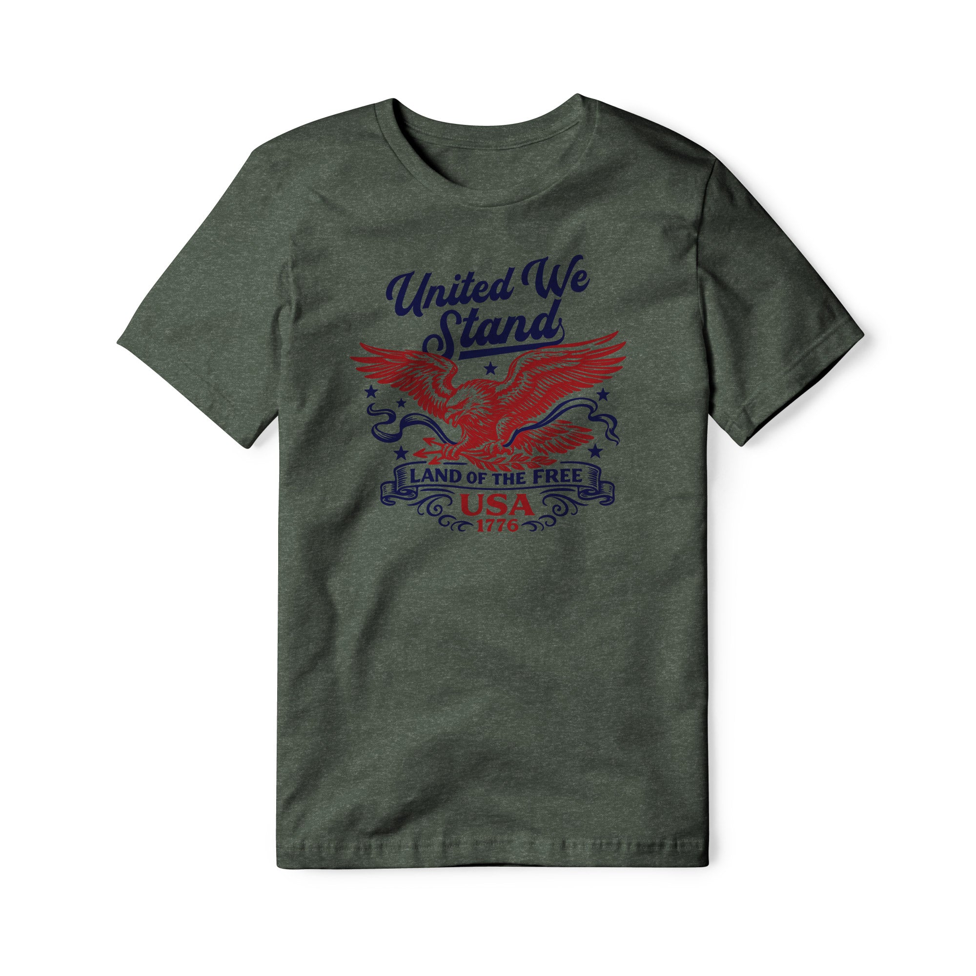 United We Stand Eagle Blend Tee - Red | Ballistic Republic™