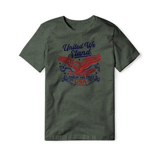 United We Stand Eagle Blend Tee - Red | Ballistic Republic™