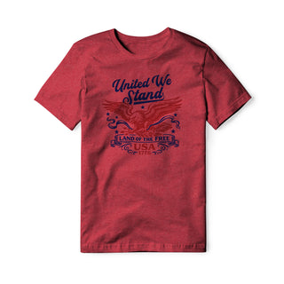 United We Stand Eagle Blend Tee - Red | Ballistic Republic™