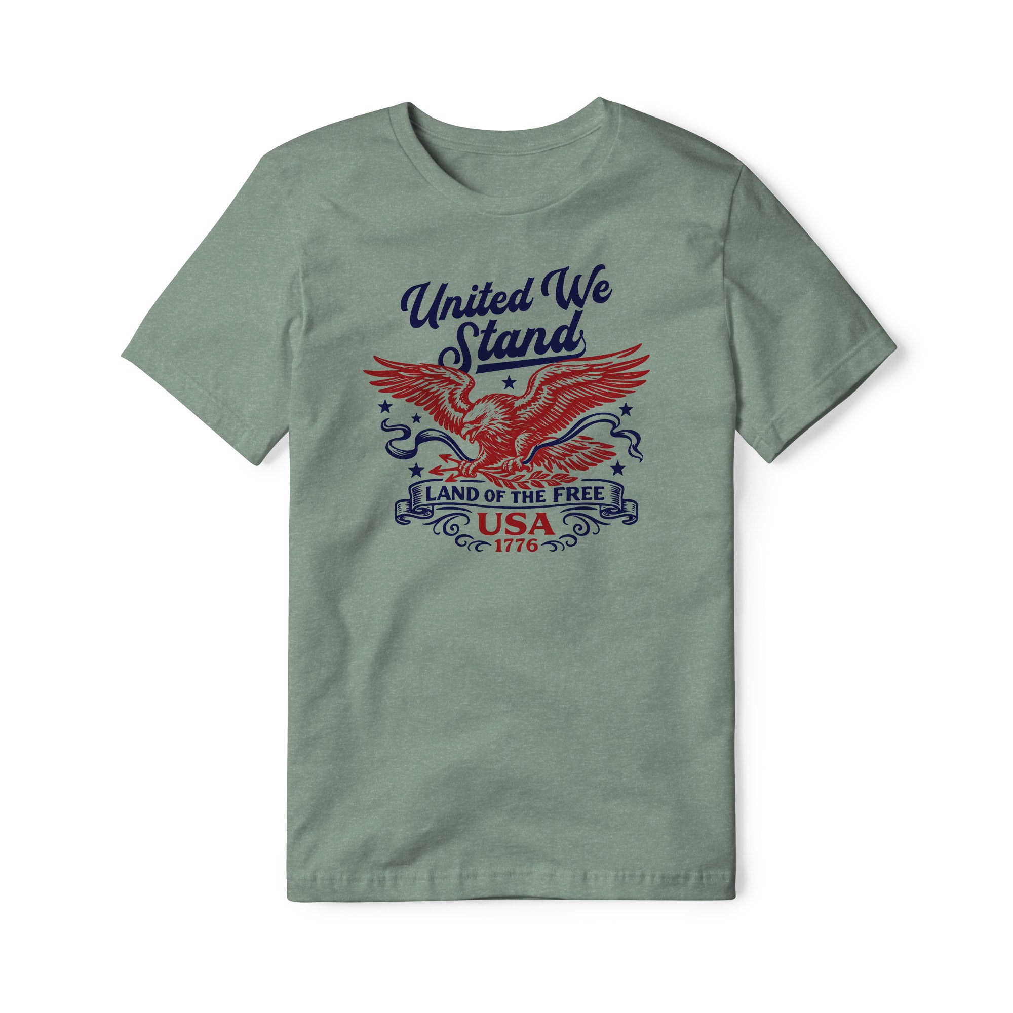 United We Stand Eagle Blend Tee - Red | Ballistic Republic™