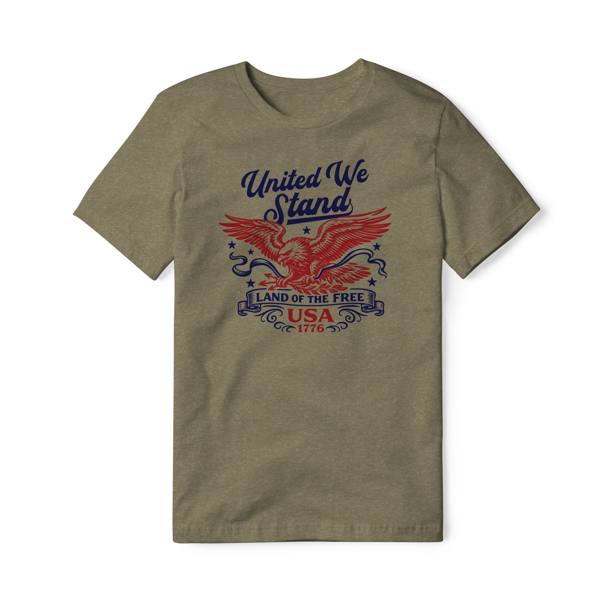 United We Stand Eagle Blend Tee - Red | Ballistic Republic™