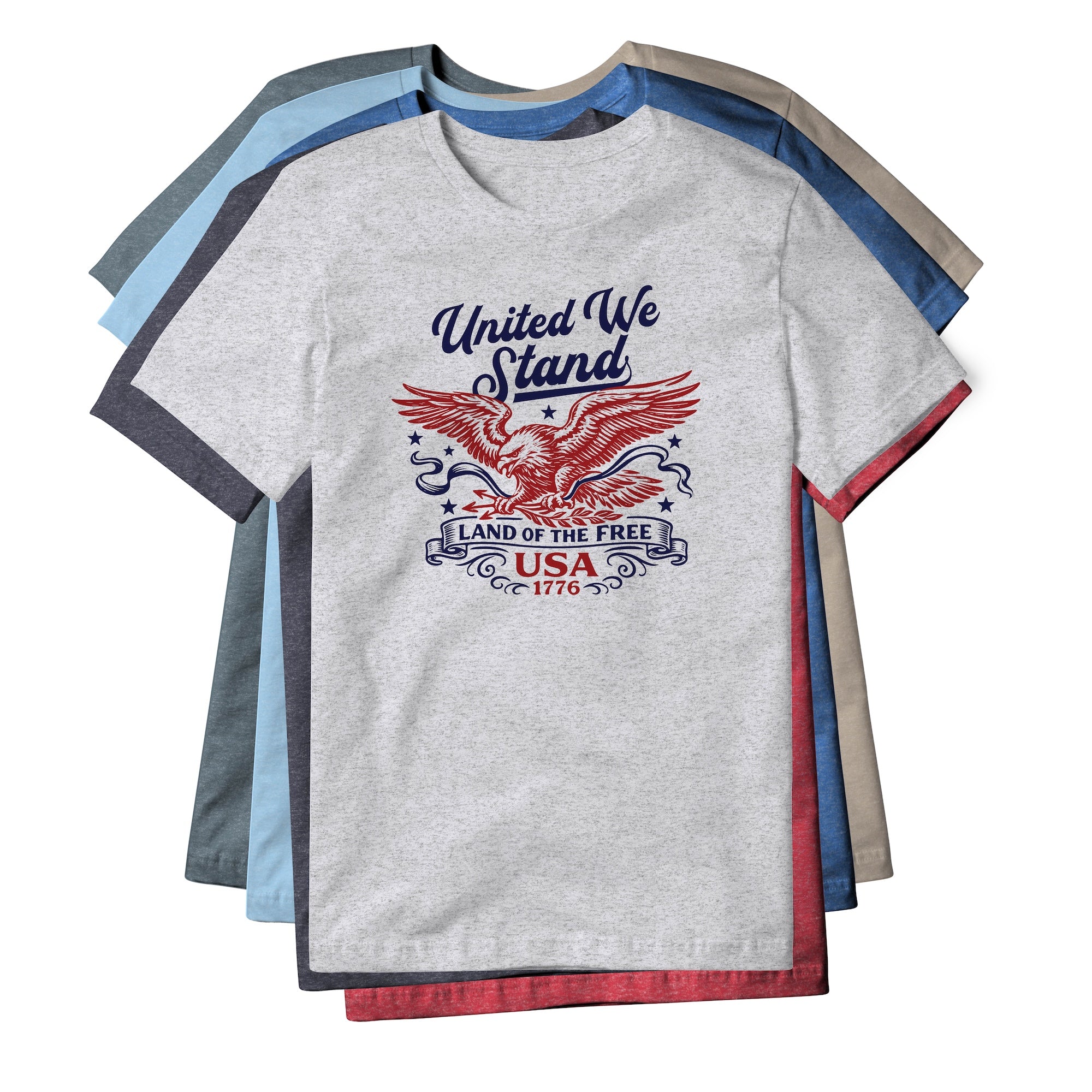 United We Stand Eagle Blend Tee - Red | Ballistic Republic™