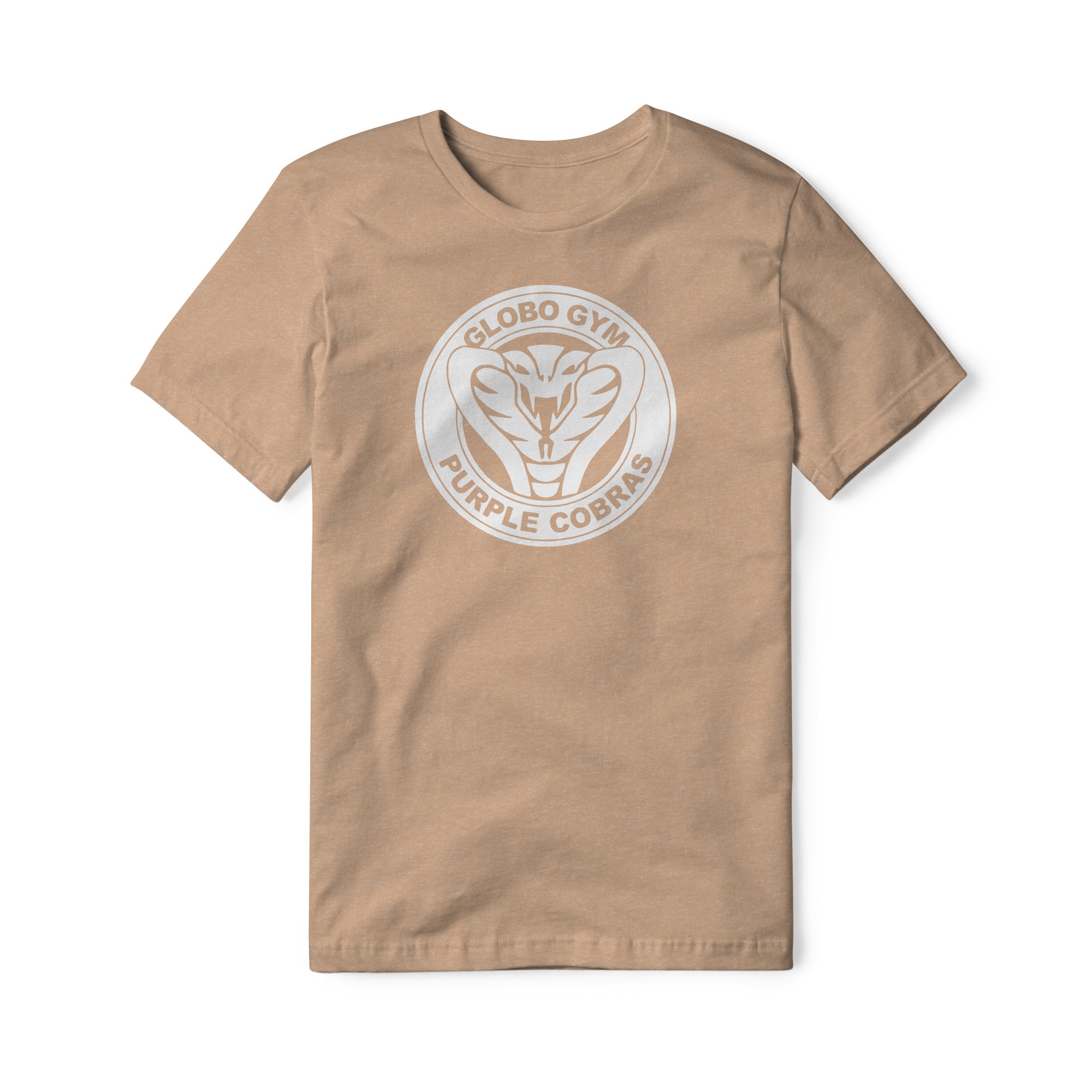 Globo Gym Purple Cobras Blend Tee - White | Basement Republic™