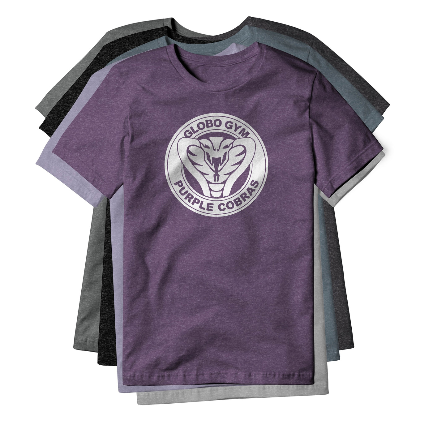 Globo Gym Purple Cobras Blend Tee - White | Basement Republic™