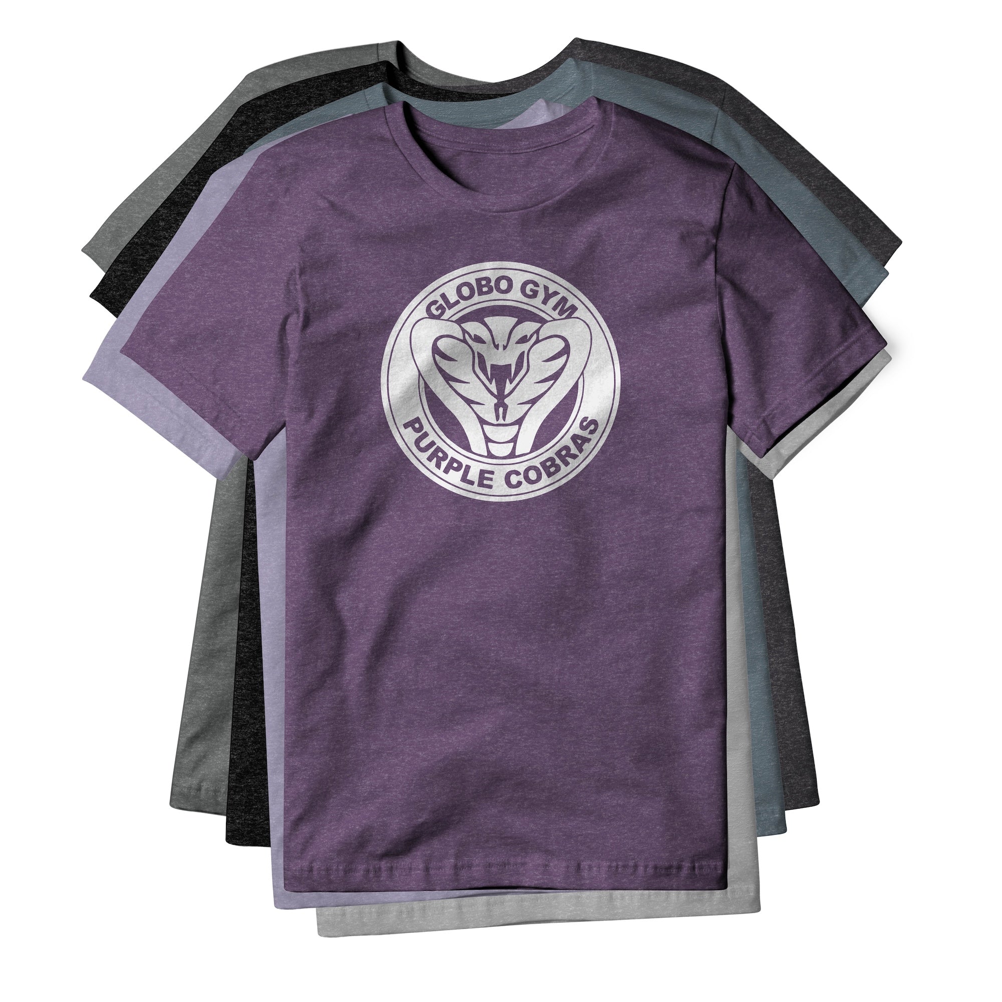Globo Gym Purple Cobras Blend Tee - White | Basement Republic™