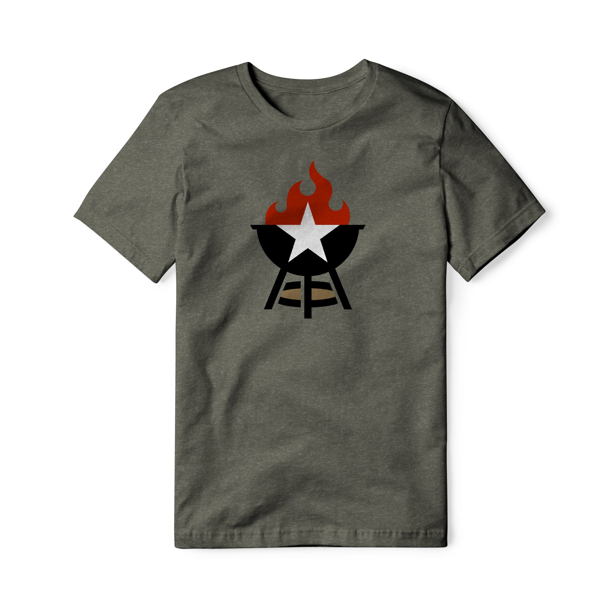 BBQ Grill Icon Blend Tee - Full Color | Backyard Republic™