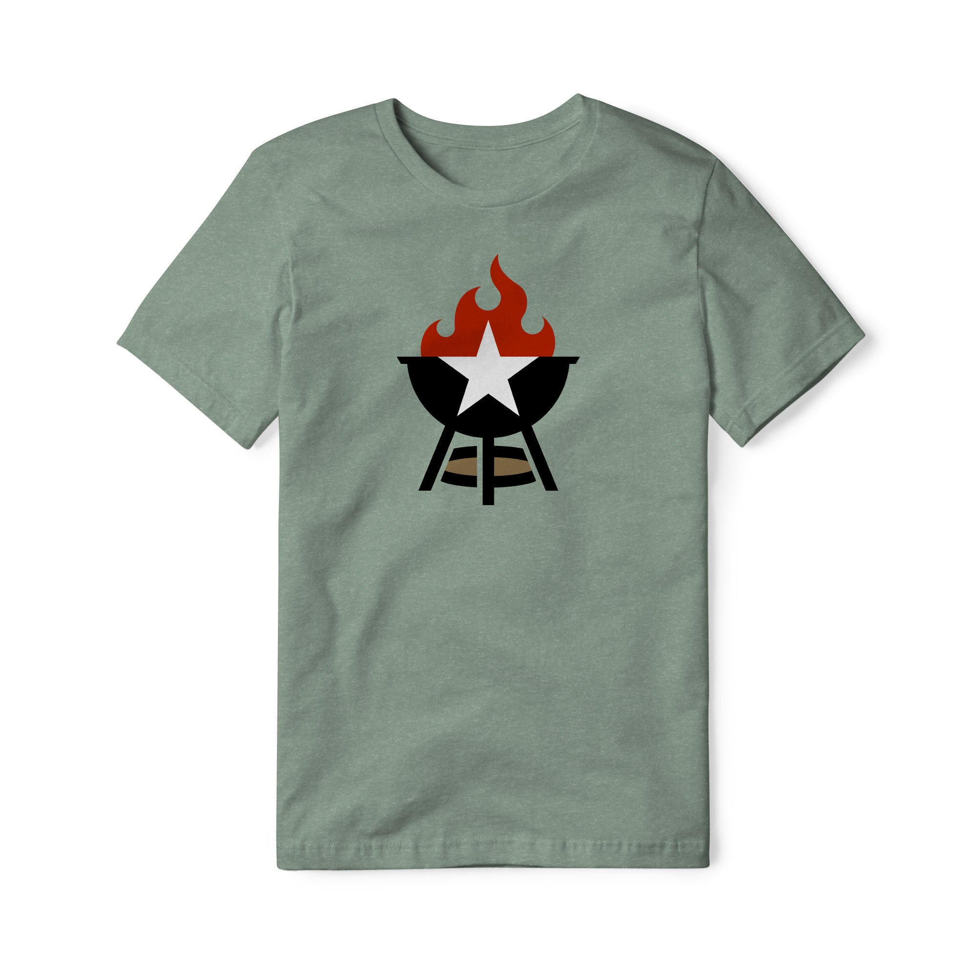 BBQ Grill Icon Blend Tee - Full Color | Backyard Republic™