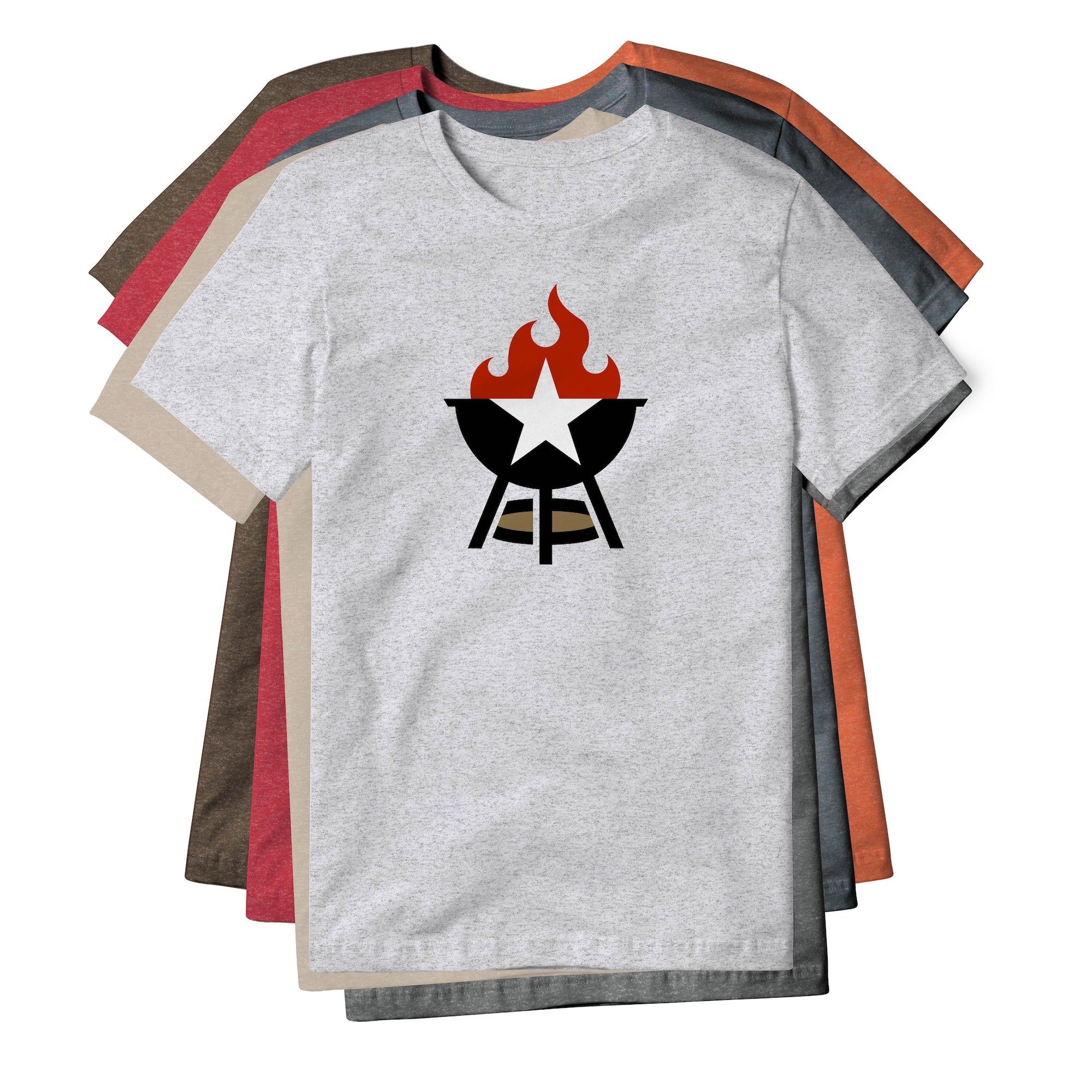 BBQ Grill Icon Blend Tee - Full Color | Backyard Republic™