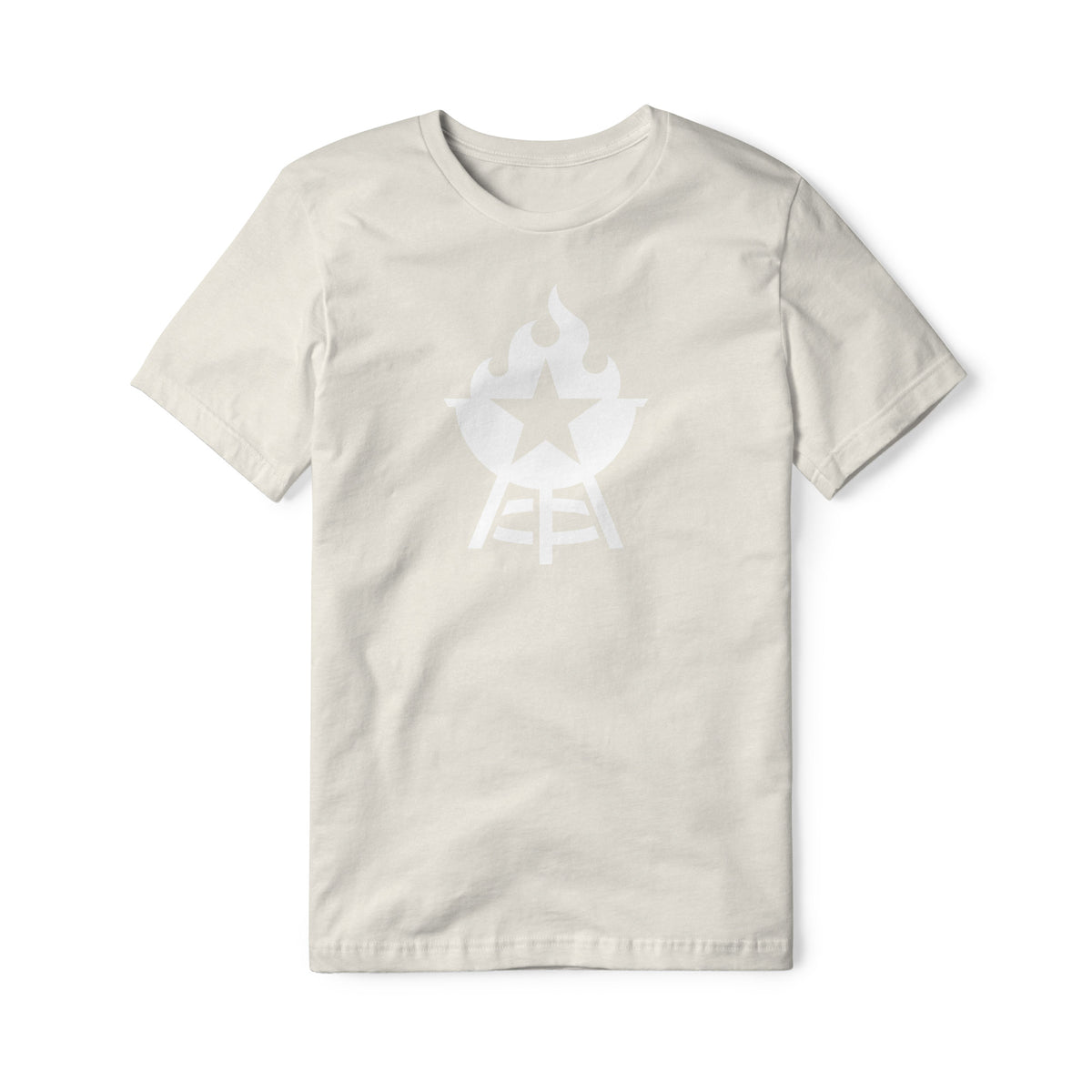 BBQ Grill Icon Blend Tee - White