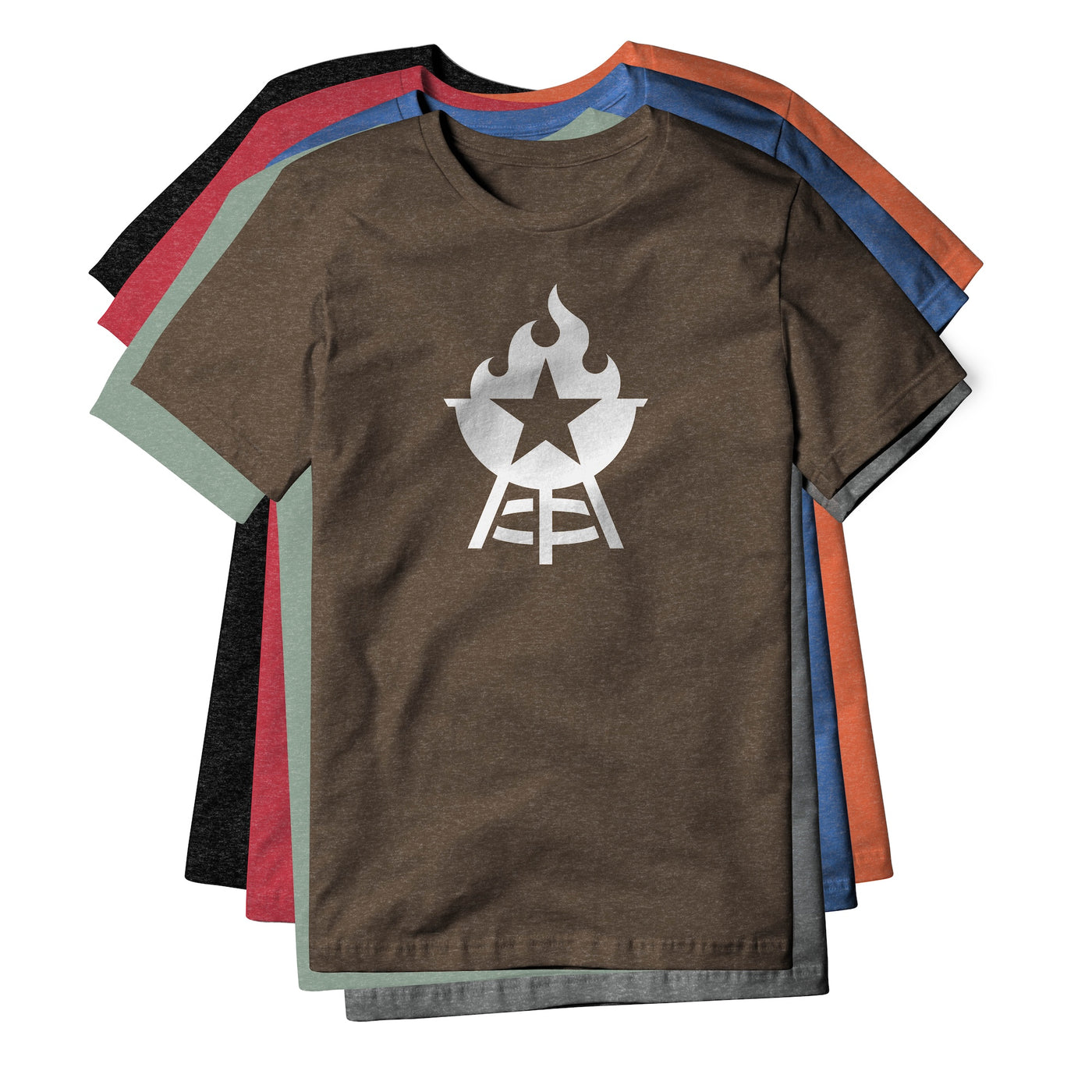 BBQ Grill Icon Blend Tee - White | Backyard Republic™