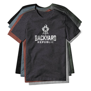 Backyard Republic Logo Blend Tee - White | Backyard Republic™